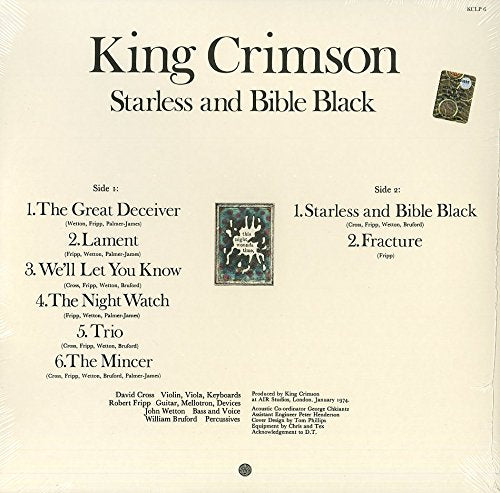 Starless & Bible, Vinyl