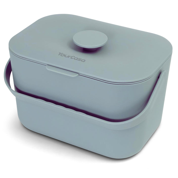 YourCasa Biomülleimer Küche 5L - Komposteimer für alltäglichen Biomüll Behälter - Spülmaschinenfest