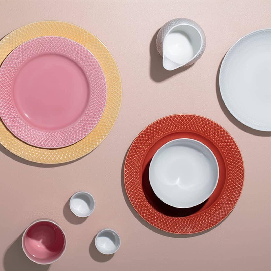 Lyngby Porcelæn Diner-Teller Ø27 cm Rhombe Color Mix & Match aus Porzellan, sand