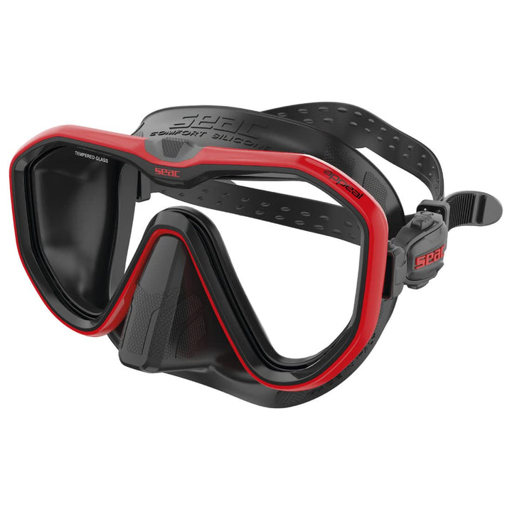 Seac Unisex-Adult Appeal Italien hergestellte Einglas-Tauchmaske mit Einer 3D-Schnalle direkt am Mas