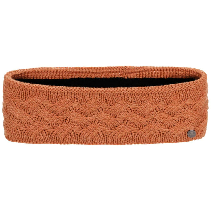 LIERYS Fauske Stirnband Damen mit Schurwolle 55-60 cm - Made in Germany - 10,5 cm breit - Innenfutte