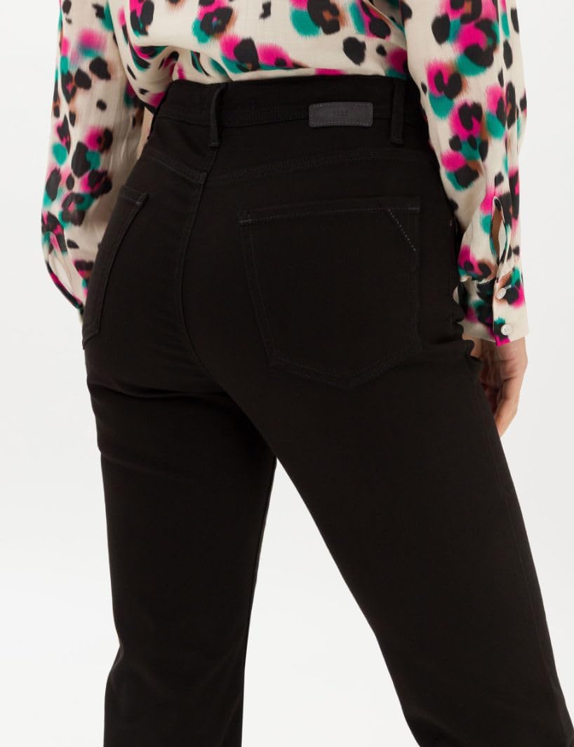BRAX Damen Style Carola Five-Pocket Wertigem Baumwollsatin Hose 40W / 32L Schwarz, 40W / 32L Schwarz
