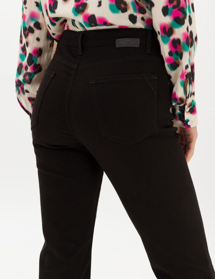BRAX Damen Style Carola Five-Pocket Wertigem Baumwollsatin Hose 40W / 32L Schwarz, 40W / 32L Schwarz