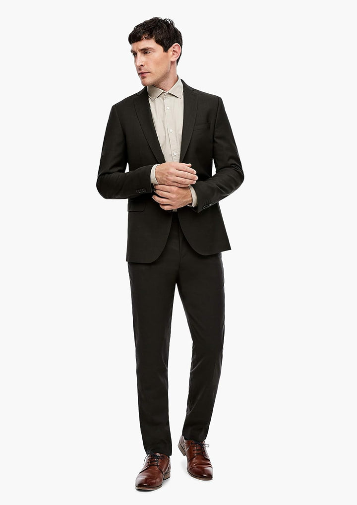 s.Oliver BLACK LABEL Herren Business-Hose, 7997 Grün