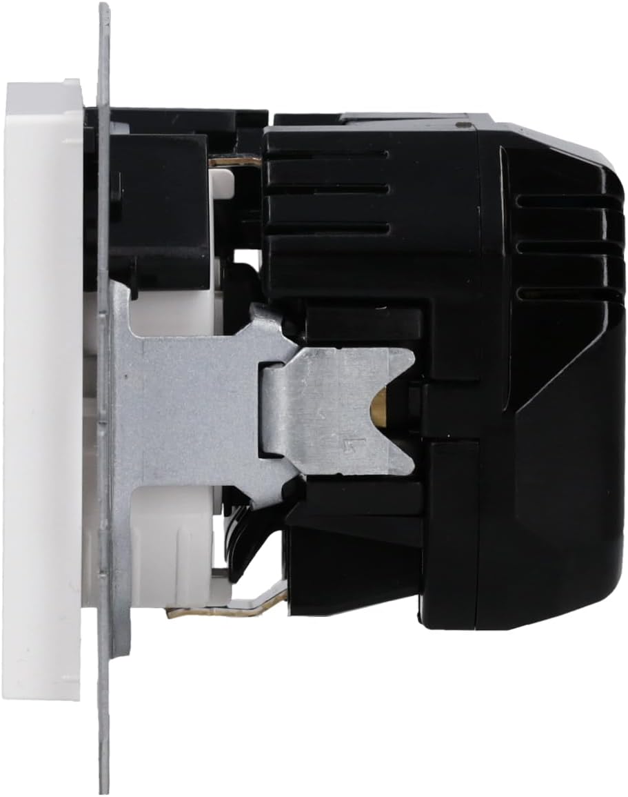 Jung A1520-15CAWW SCHUKO-Steckdose mit USB Typ AC (3A) mit erhöhtem Berührungsschutz (Thermoplast br