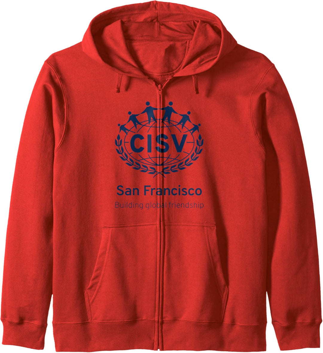 CISV San Francisco T-Shirt mit dunkler Schrift Kapuzenjacke