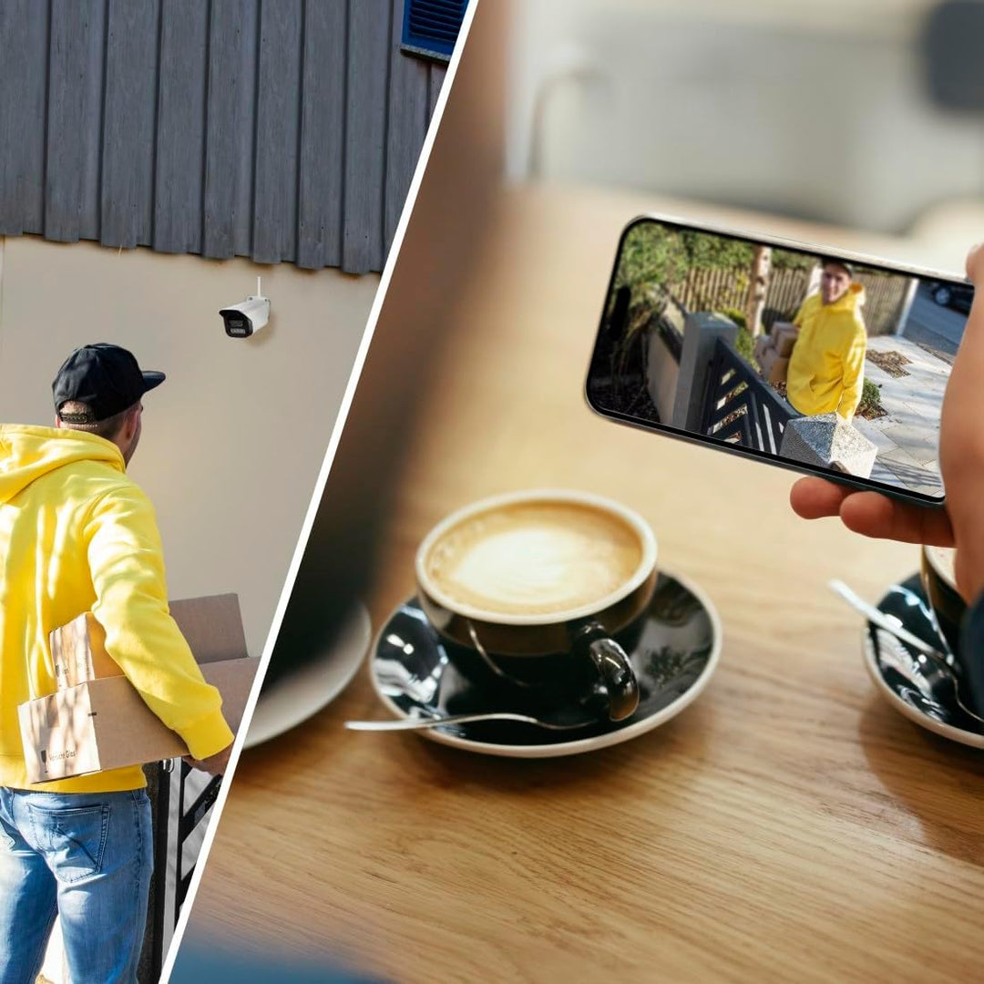 Hama Überwachungskamera WLAN (WLAN Kamera f. aussen, Outdoor-Kamera mit Sprach- u. App-Steuerung, we
