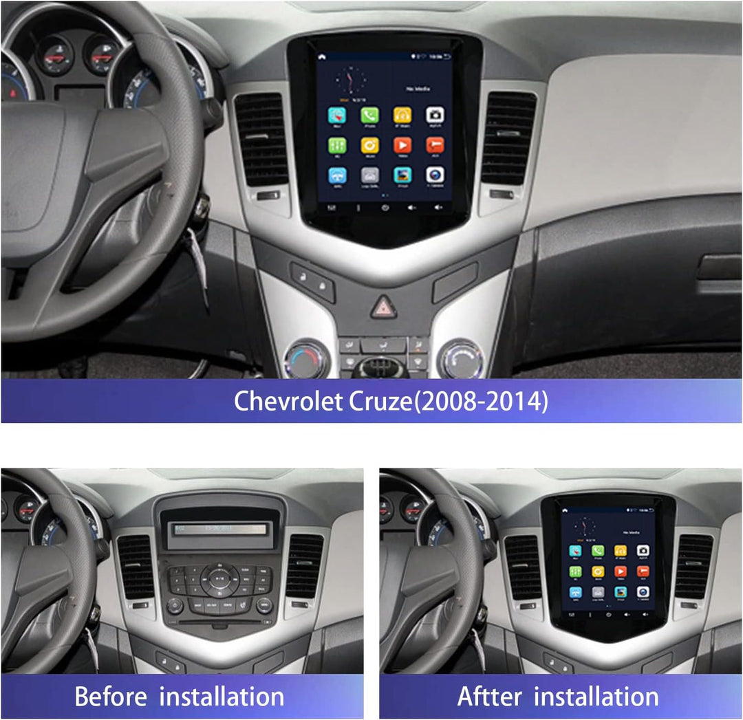 JOYX Android 12 IPS Autoradio Passt für Chevrolet Cruze (2006-2015) - Wireless Carplay Android Auto
