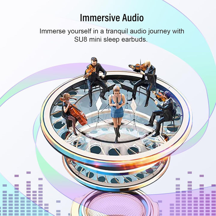 Schlafkopfhörer Bluetooth 5.4, 2026 Mini In Ear Kopfhörer Kabellos für Seitenschläfer, 47Std Spielze