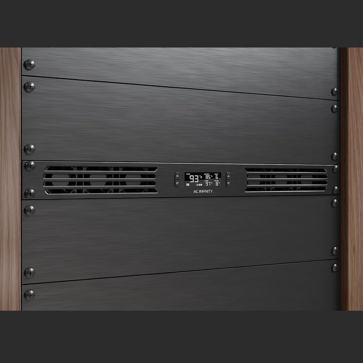 AC Infinity CLOUDPLATE T6, Rack-Montage-Lüfter 1U, Front-Abluftstrom, zur Kühlung von AV-Geräten, He