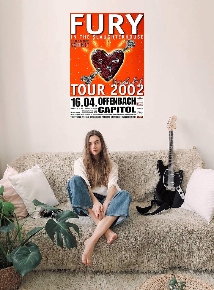 Fury in The Slaughterhouse - The Color Fury, Offenbach 2002 » Konzertplakat/Premium Poster | Live Ko