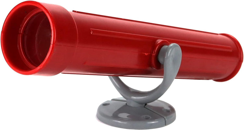 Anschütz Feuerwehr Set für Spielturm Zubehör rot Lenkrad Fernrohr Glocke Telefon Spritze