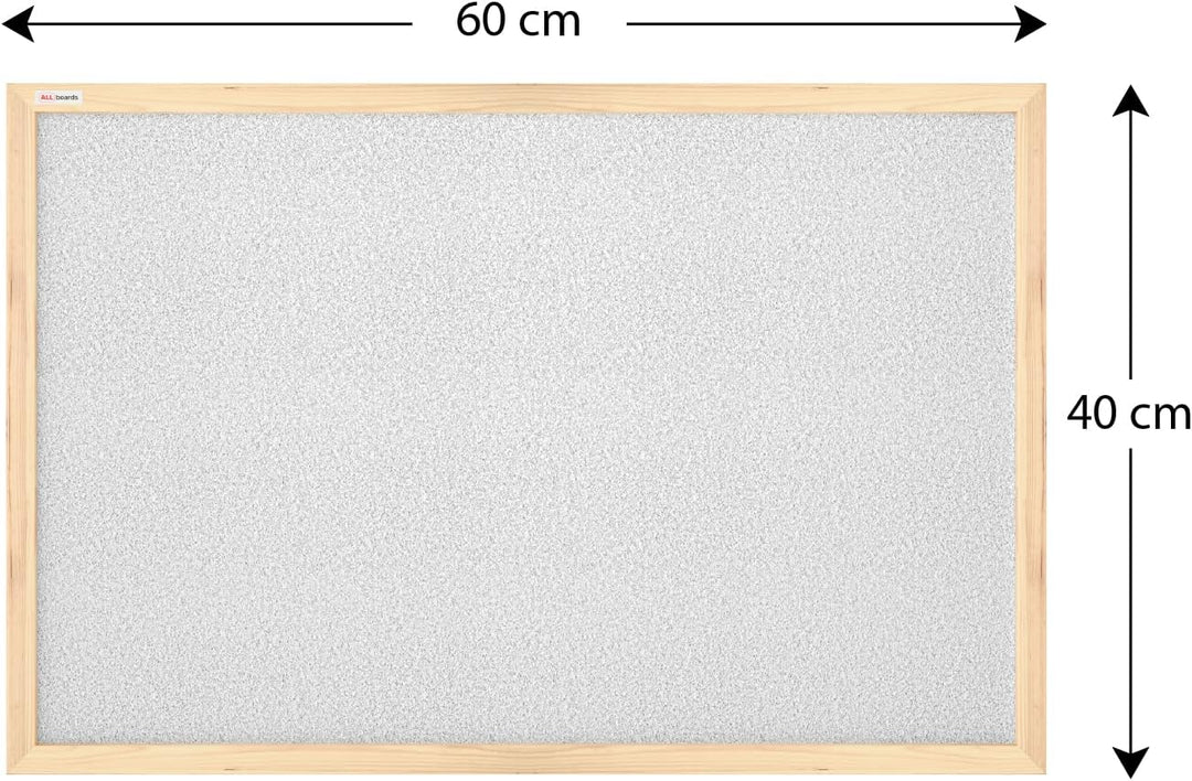 ALLboards Hellgrau Pinnwand mit Holz Rahmen 60x40cm Korktafel Korkwand Pinnwand Kork Farbiger Kork 6