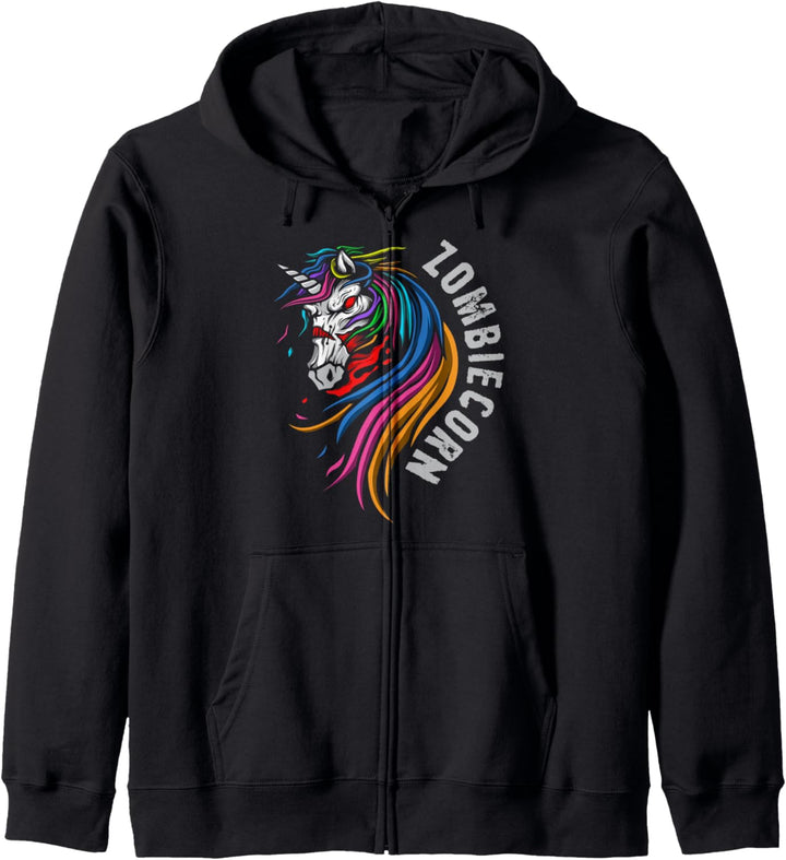 Zombiecorn, ein Einhorn-Zombie Kapuzenjacke