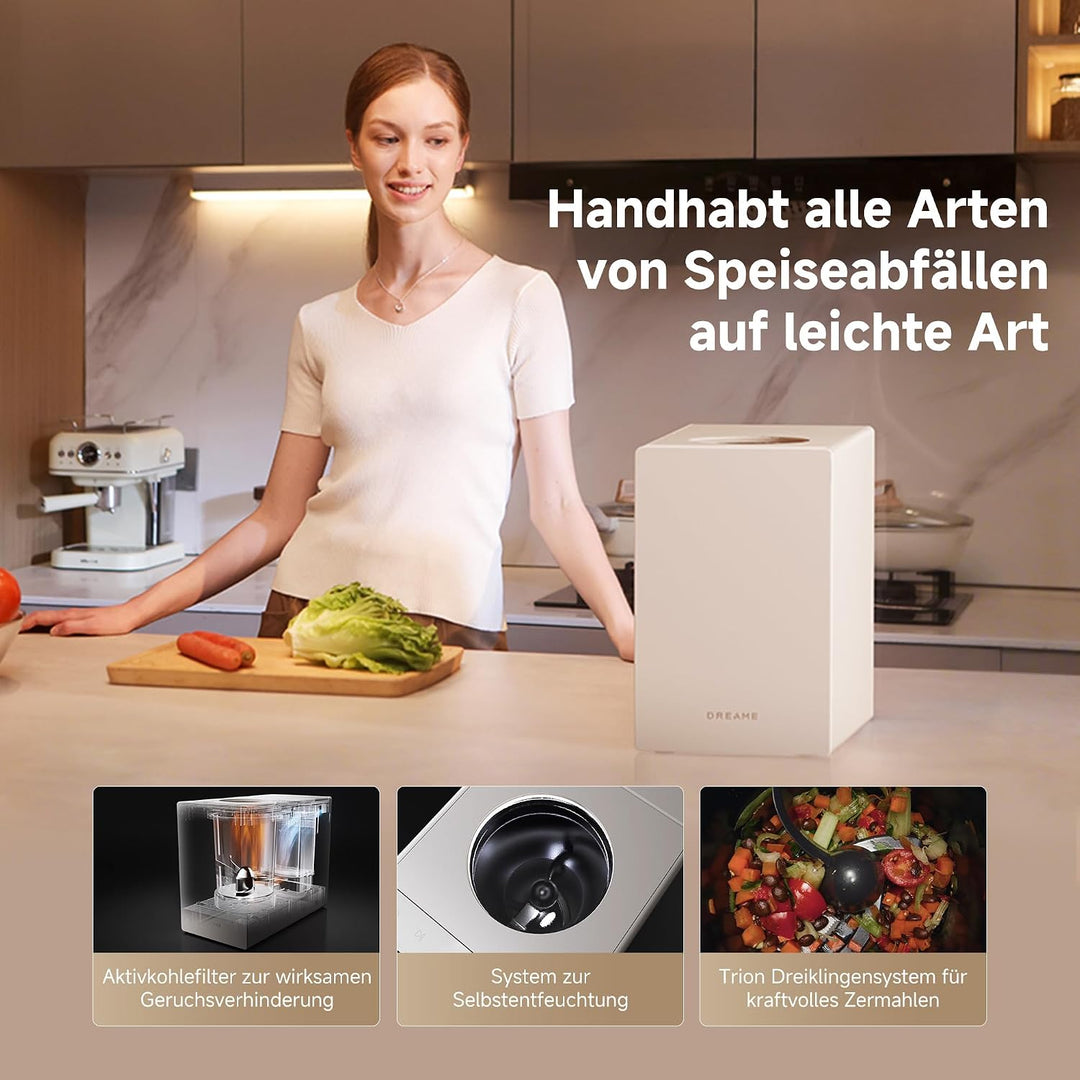 DREAME SF25 Küchenabfallzerkleinerer, Dreifach-Klingensystem, SF25