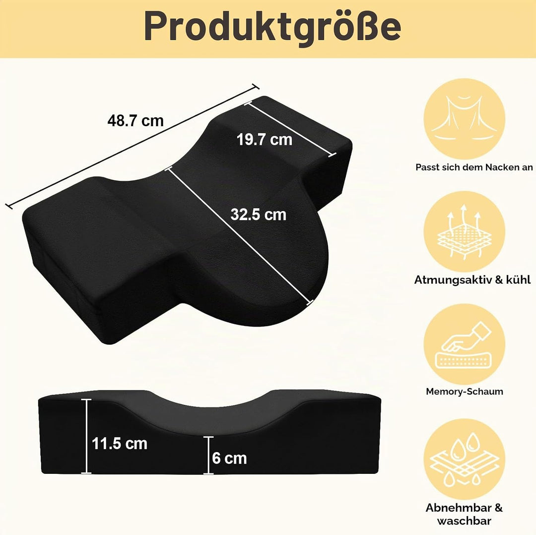 CGBE U-förmiges Wimpernkissen für Wimpernverlängerungen: Nackenkissen Zur Wimpernverlängerung, Ergon