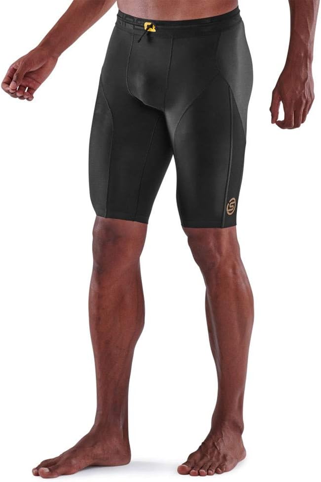 Skins Series-5 Half Tights Herren schwarz Grösse XXL 2022 Laufsport Shorts