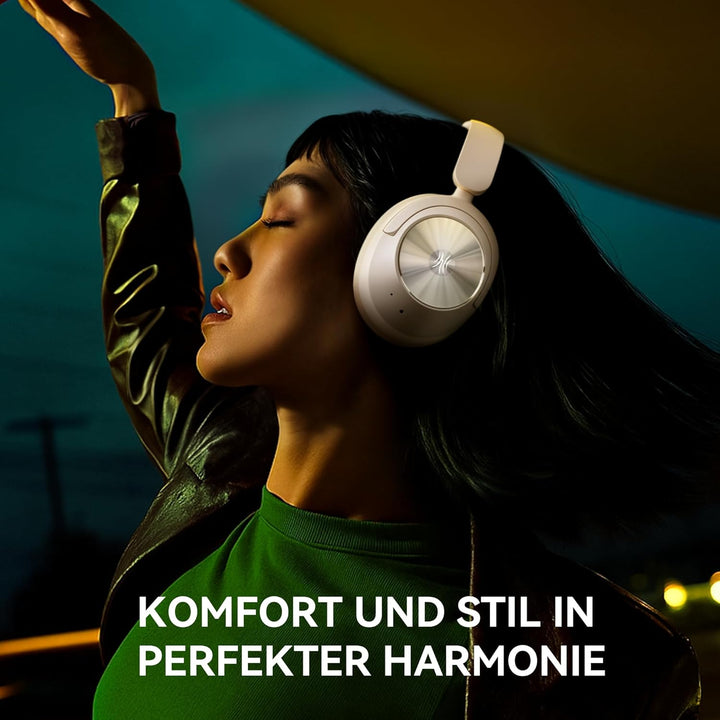 OneOdio Focus A6 Hybrid Active Noise Cancelling Kopfhörer – 75h Spielzeit, LDAC Hi-Res Sound, Blueto