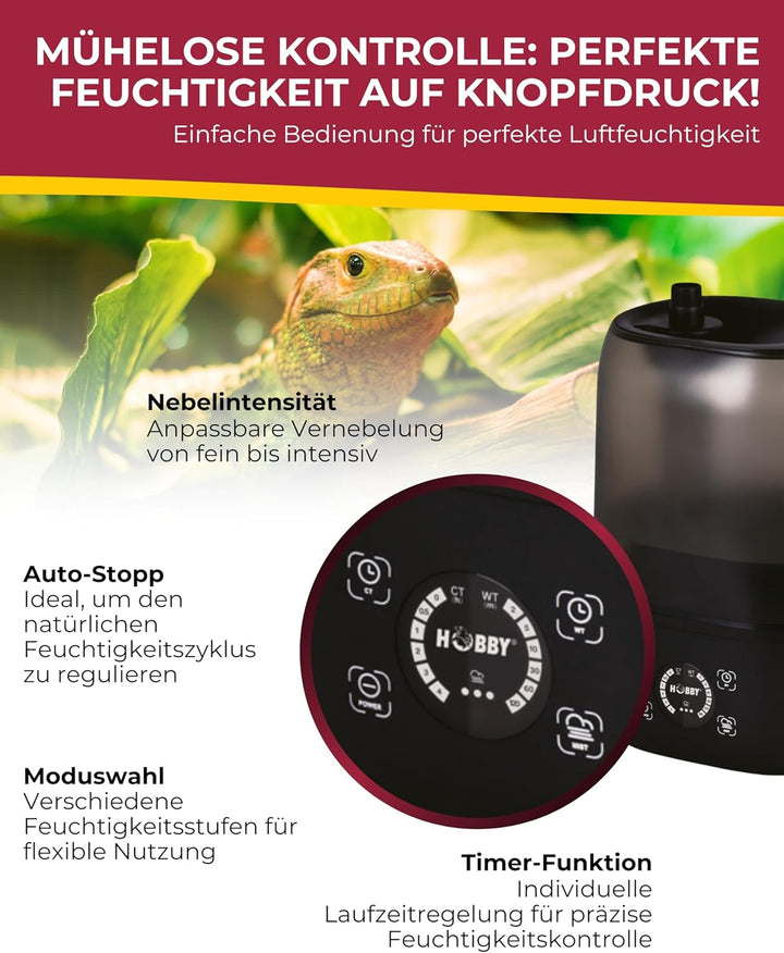 Hobby 37249 Hygro System - Digitale Benebelungsanlage für Terrarien, Single