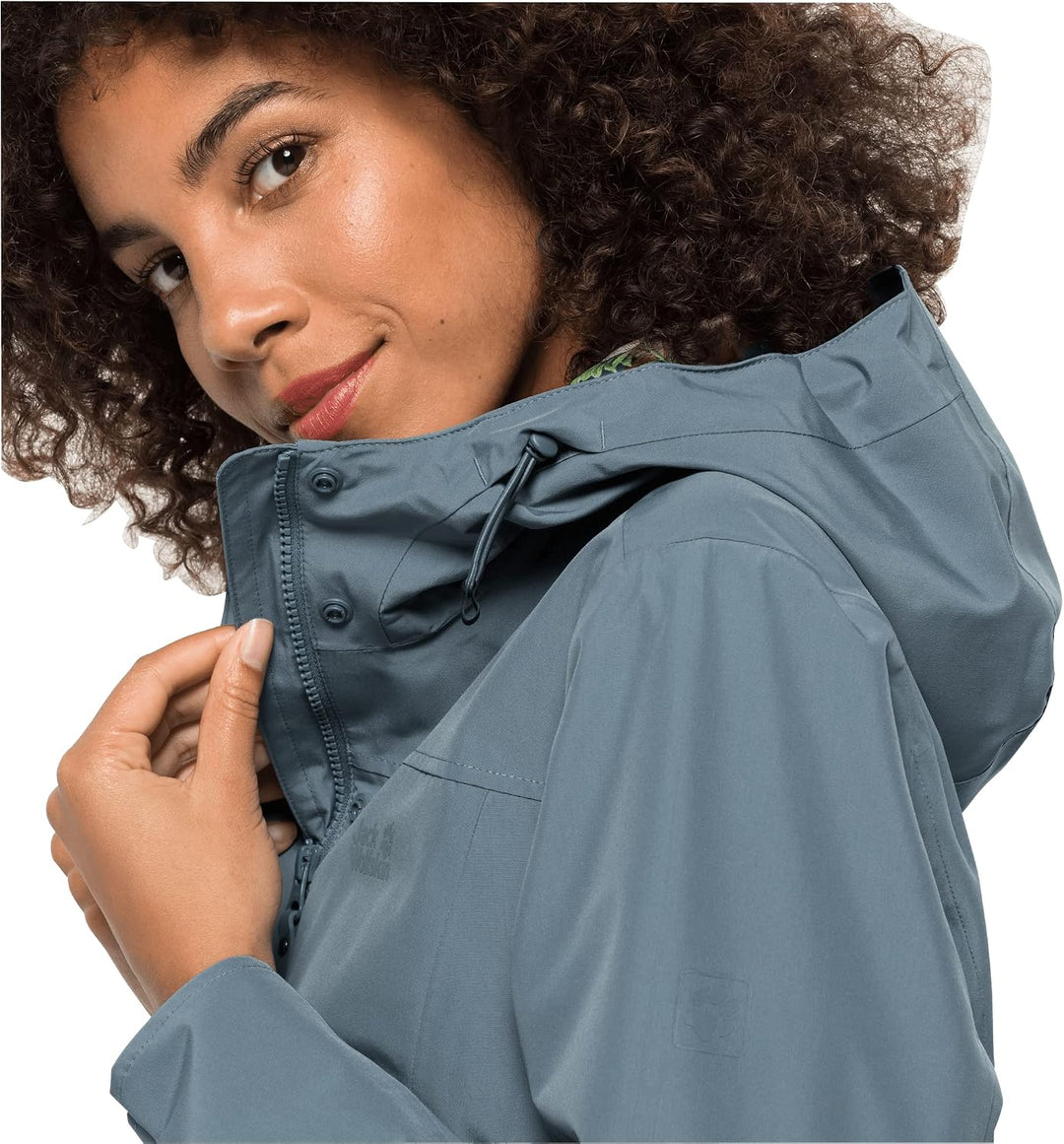 Jack Wolfskin Damen Cape York Paradise Coat W Mantel S teal grey, S teal grey