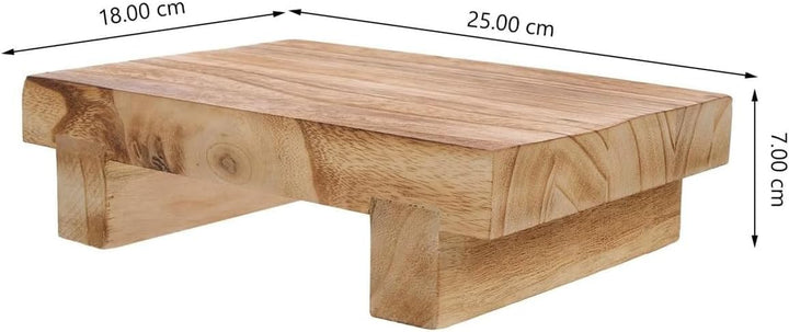 Tritthocker aus Holz, kleiner Nachttisch, Holzhocker, Pflanzenständer, Basis für die Dekoration zu H