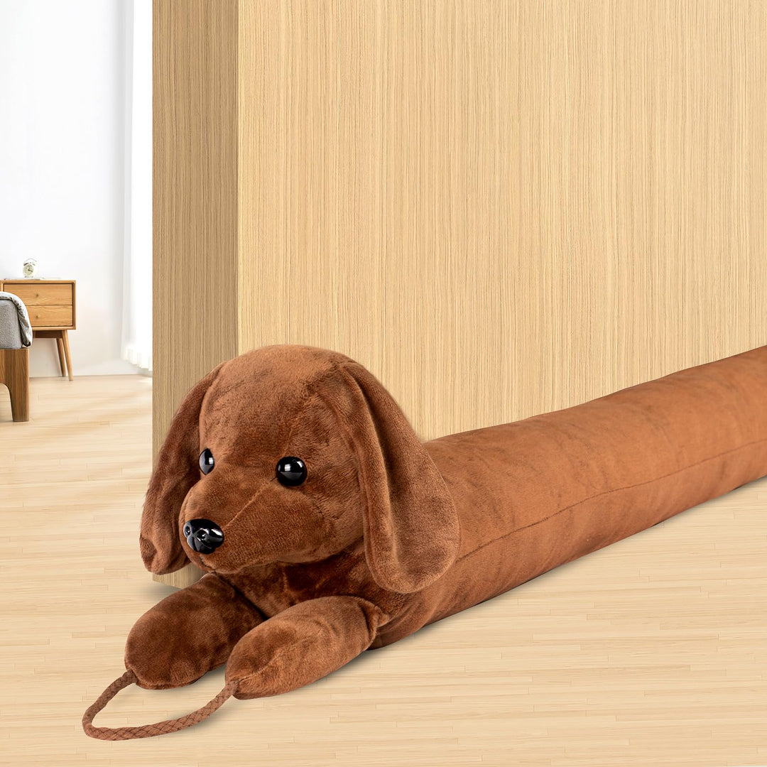 Zugluftstopper für Türen, 82cm Schwerer Türzugstopper Zugluftstopper für Fenster Dachshund unter der