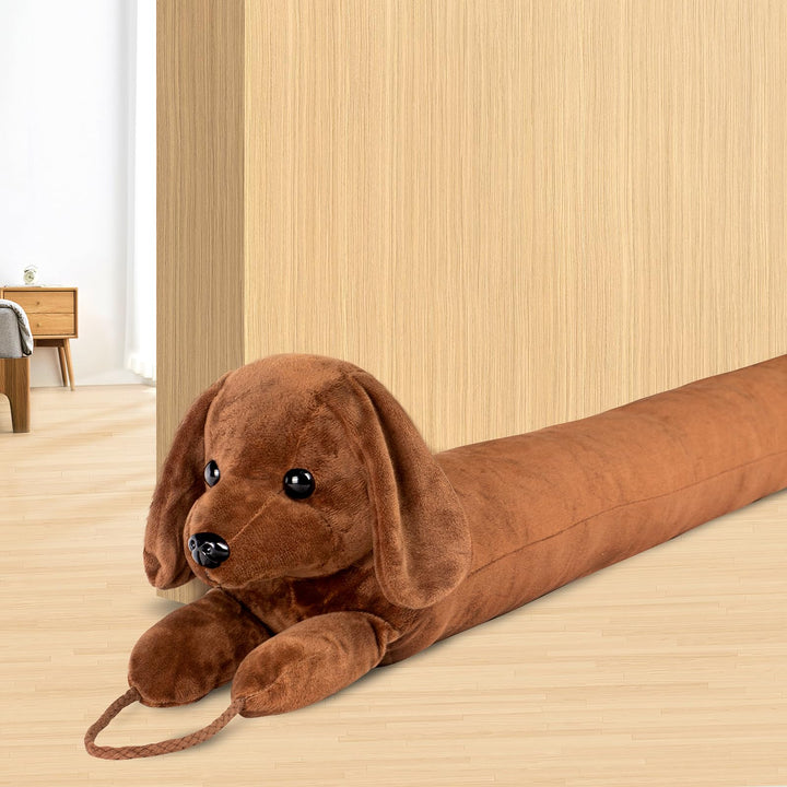 Zugluftstopper für Türen, 82cm Schwerer Türzugstopper Zugluftstopper für Fenster Dachshund unter der