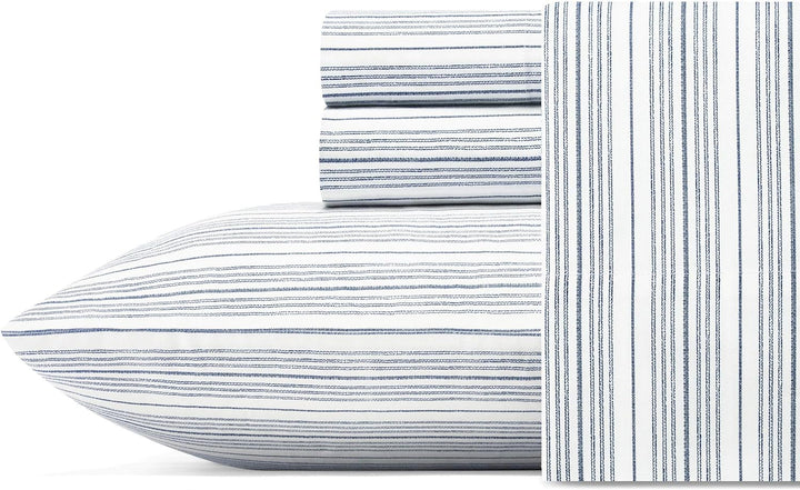 Nautica - Komplettes Bettwäsche-Set, Baumwollperkal, knackig und kühl, leicht und atmungsaktiv (Beau