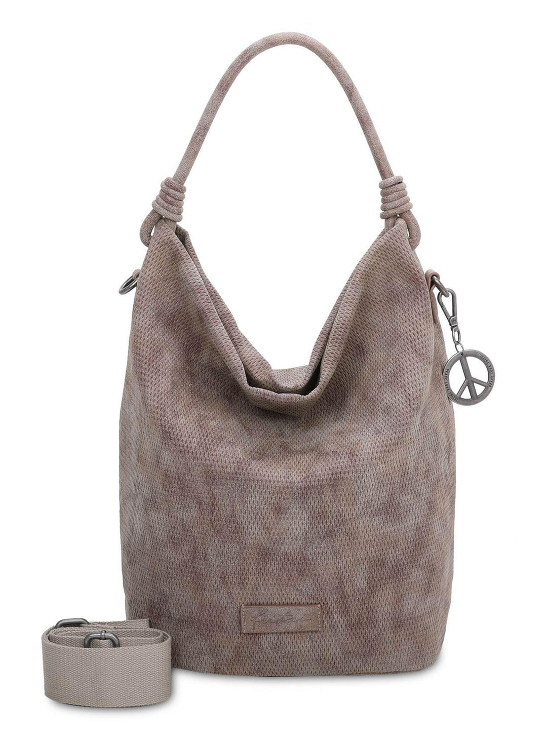 Fritzi Bo03 Sunny Handtasche Hobo Bag Beuteltasche Schultertasche Old Wood, Old Wood