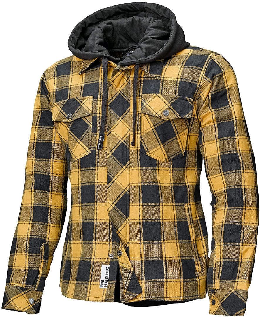 Held Lumberjack II Motorrad Textiljacke Schwarz/Gelb L