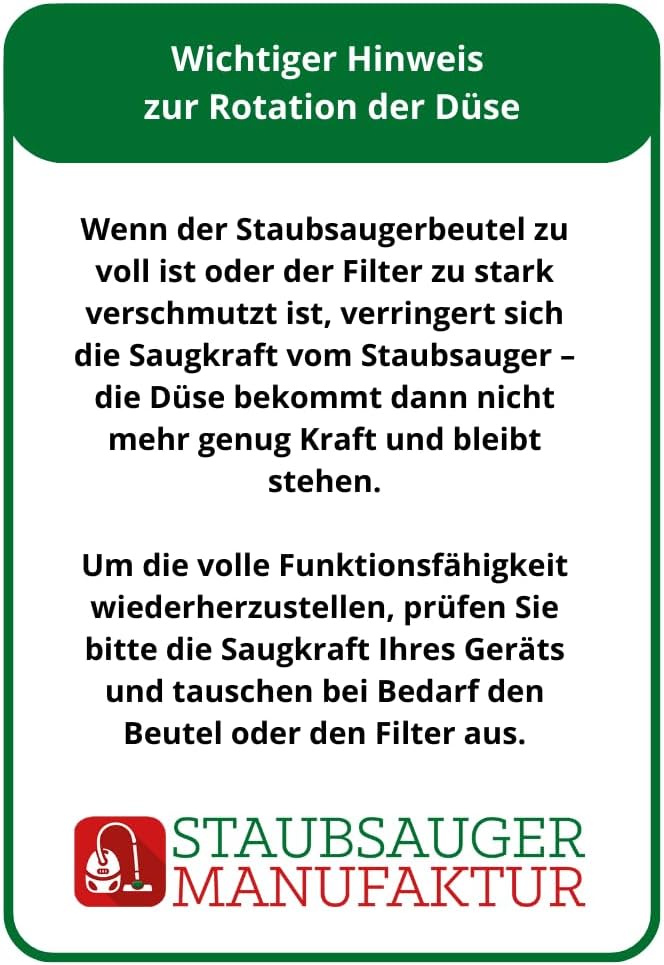 Premium Turbodüse mit rotierenden Bürsten - Kompatibel mit allen Staubsaugern mit 32 mm Rohrdurchmes