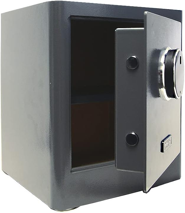 mySafe Premium 350 | elektronischer Schrank-Tresor | Zahlencode & Fingerscan | modernes Design | hoh