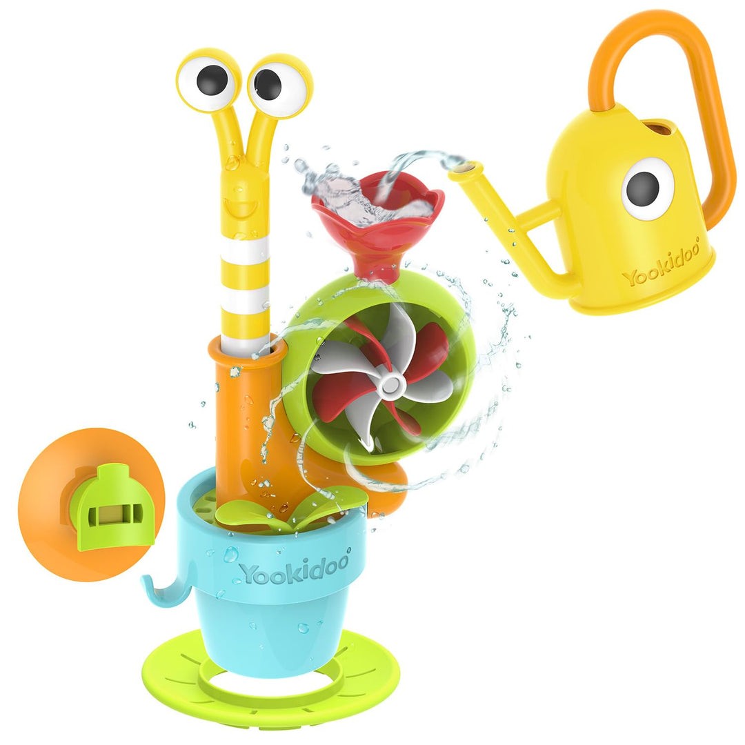 Yookidoo Pop Up Wasserschnecke - Interaktives Badespielzeug für Kleinkinder (ab 18 Monaten), pädagog