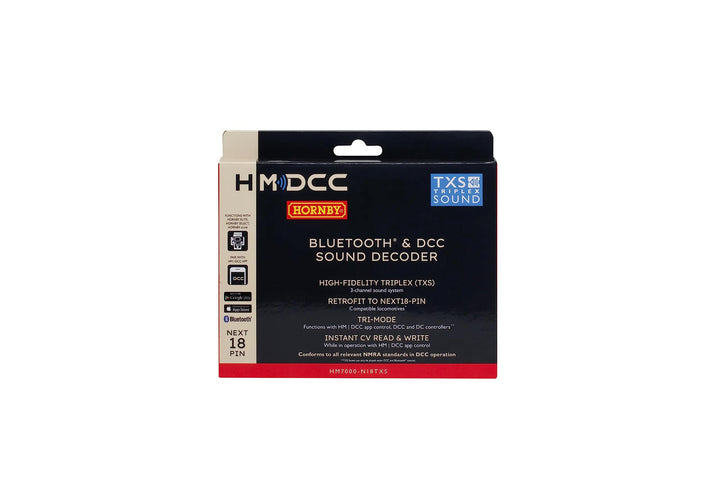Hornby HM7000-N18TXS: Bluetooth® & DCC Sound Decoder (Next18-polig)