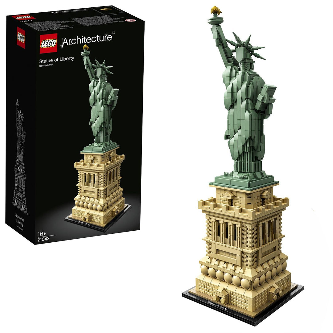 LEGO 21042 Architecture Freiheitsstatue, Modell zum Bauen, New York Souvenir, Weihnachtsgeschenkidee