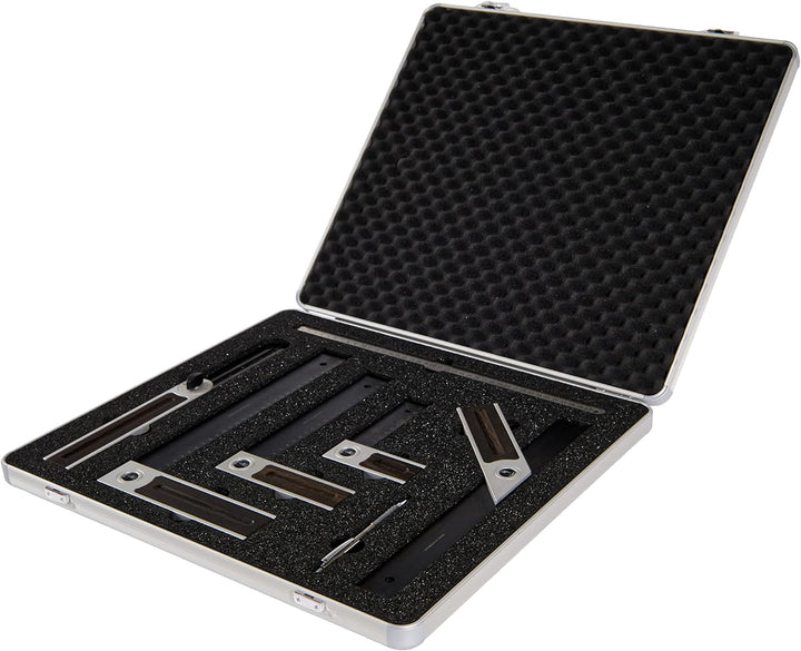 Ulmia Präzisions-Winkel-Set Black Edition (inkl. Koffer, Präzisionswinkel + Präzisionsgehrmass, Stah