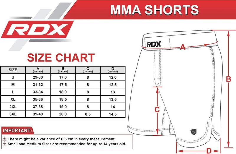 RDX MMA Shorts Sporthose Herren Kurz, Kampfsport Boxen Trainingshose Männer, Kickboxen Muay Thai Box