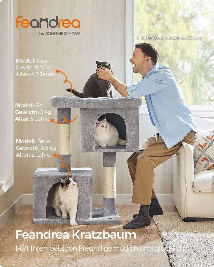 Feandrea Kratzbaum, 101 cm Katzenbaum, XL, Katzenhaus für extra grosse Katzen bis zu 20 kg, grosse P