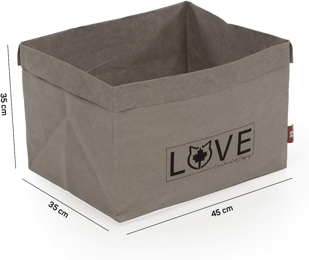 CanadianCat Company | Katzenbett 45 x 35 x 35 cm - Kuschelbett, Bettchen für alle Katzen die Pappe u