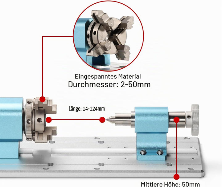 Genmitsu 4-Achsen-Rotationsmodul für CNC-Fräsmaschine 4040-PRO &amp; 3030-PROVer MAX mit planetengetrieb