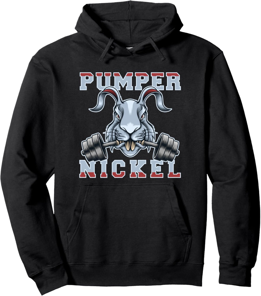 Pumpernickel Workout Fitness Kaninchen Hase Gym Bodybuilding Pullover Hoodie