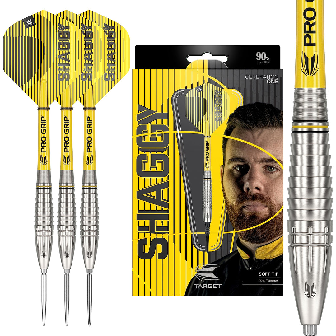 Target Darts Scott Williams 1. Gen. 90% Wolfram Swiss Point Steeldarts-Set Dartpfeile 25G, 25G