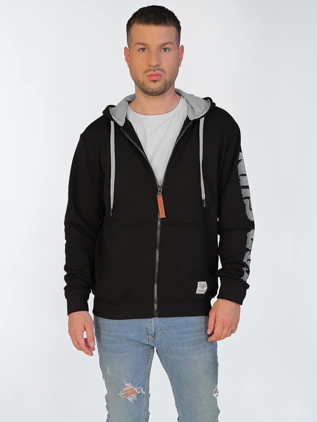 Top Gun Herren Sweatjacke Tg22010 Black,4Xl