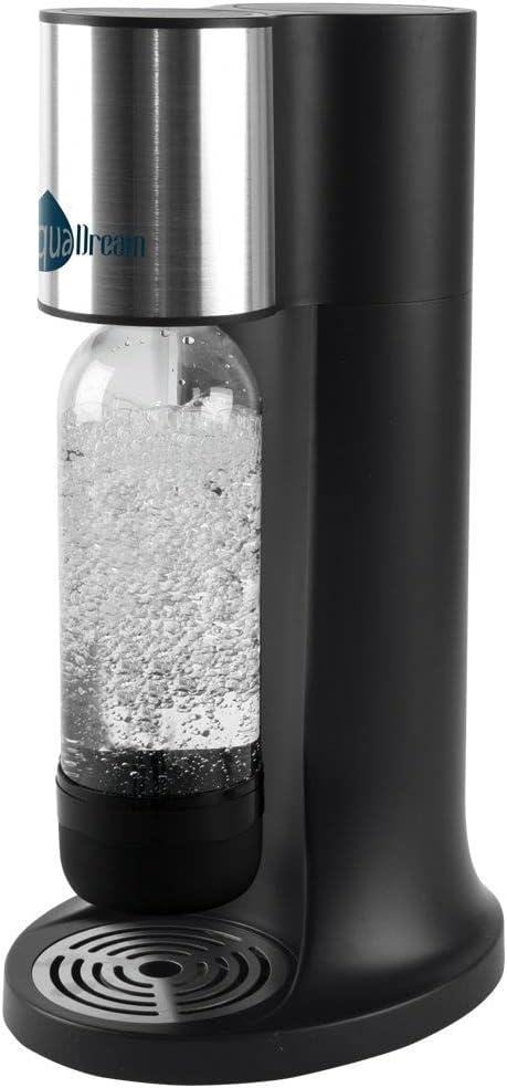 Wassersprudler Sprudler zum Aufsprudeln von Wasser Kohlensäure für Wasser Siphonflasche schwarz Aqua