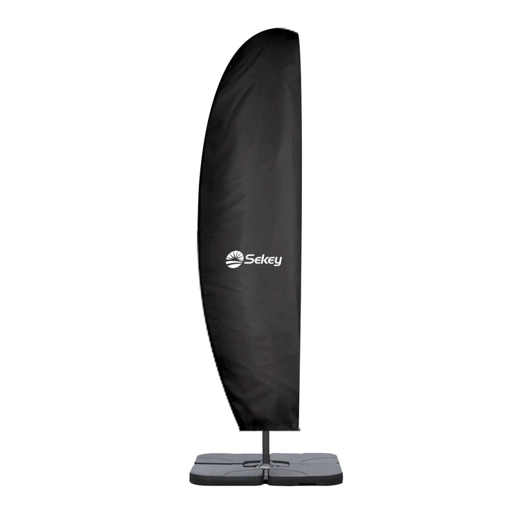 Sekey Schutzhülle für Ampelschirm mit Stab, 280×30/81/46 cm Abdeckhauben für Sonnenschirm, 100% Poly