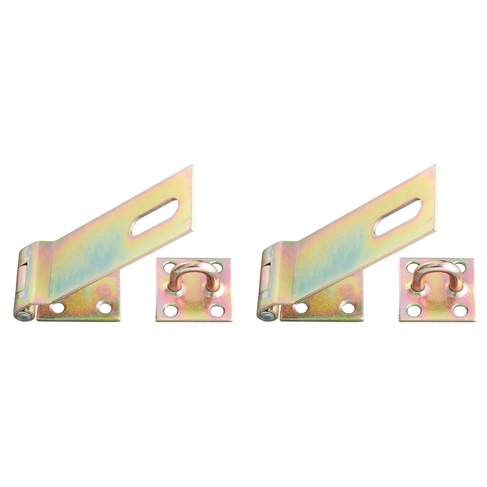 Alberts 348373 Sicherheits-Überfalle | galvanisch gelb verzinkt | Länge Überfalle 153 mm | Breite 50