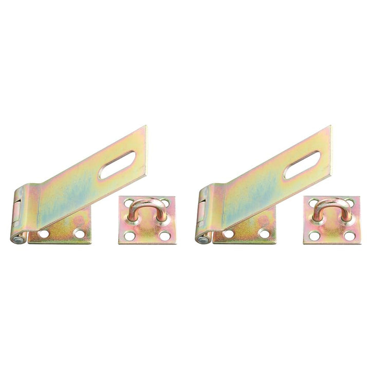 Alberts 348373 Sicherheits-Überfalle | galvanisch gelb verzinkt | Länge Überfalle 153 mm | Breite 50