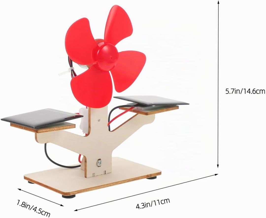 Supvox 2 Sätze DIY Solarbetriebener Ventilatormodell Bausatz für Wissenschaftliches Lernspielzeug Ma