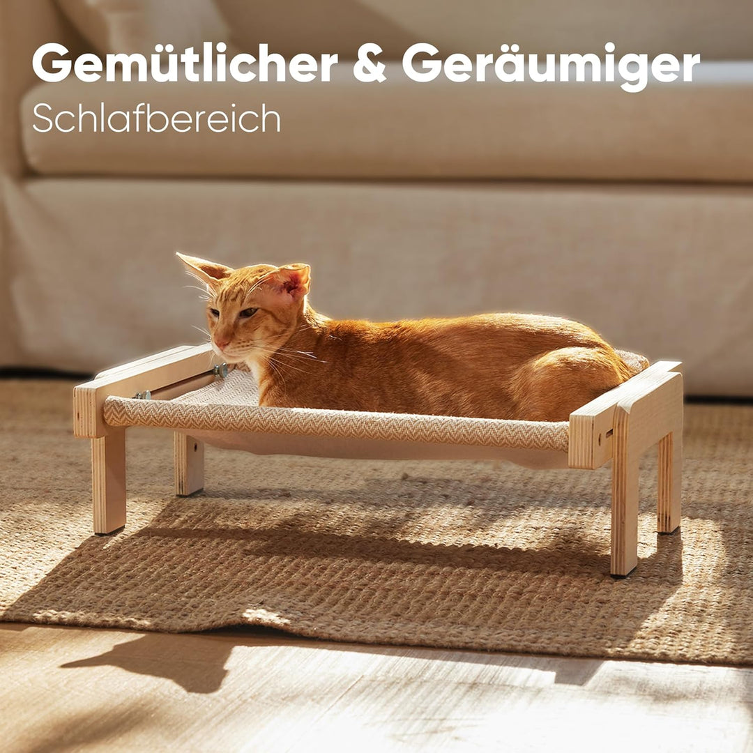 FUKUMARU Katzenhängematte, Fensterbank- und Bodenablage, Fensterbett für grosse Katzen, verstärkte H