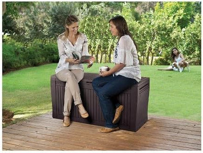 Koll Living Auflagenbox/Kissenbox 270 Liter 100% Wasserdicht mit Belüftung dadurch kein übler Geruch